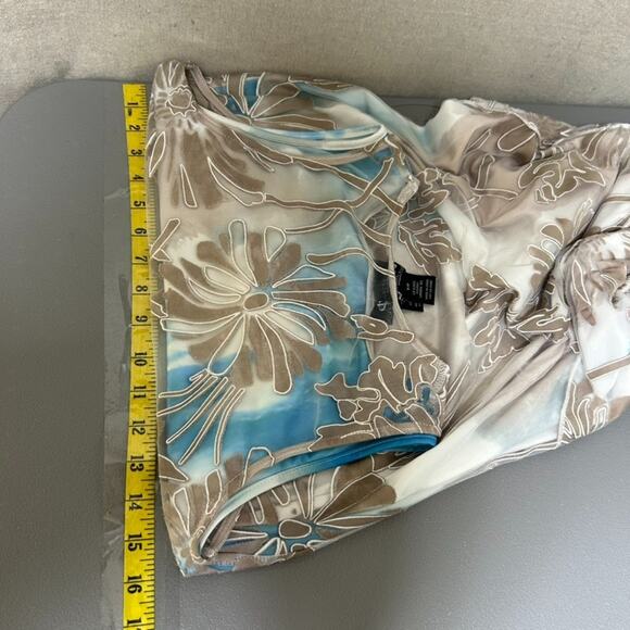 Alison Sheri Womens Y2K Floral Fairy Midi Dress Size S Ombre Mesh Asymmetric Hem - Picture 8 of 10